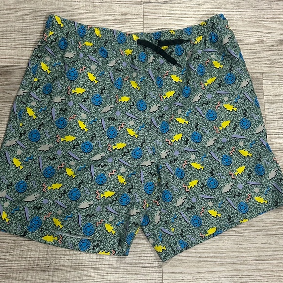 Men’s Burlebo Swim Trunks – Size Large – Retro Fish Print – Never Worn! - Picture 1 of 2